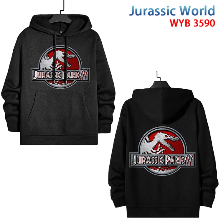 Jurassic World Anime peripheral pure cotton patch pocket sweater from XS to 4XL WYB590