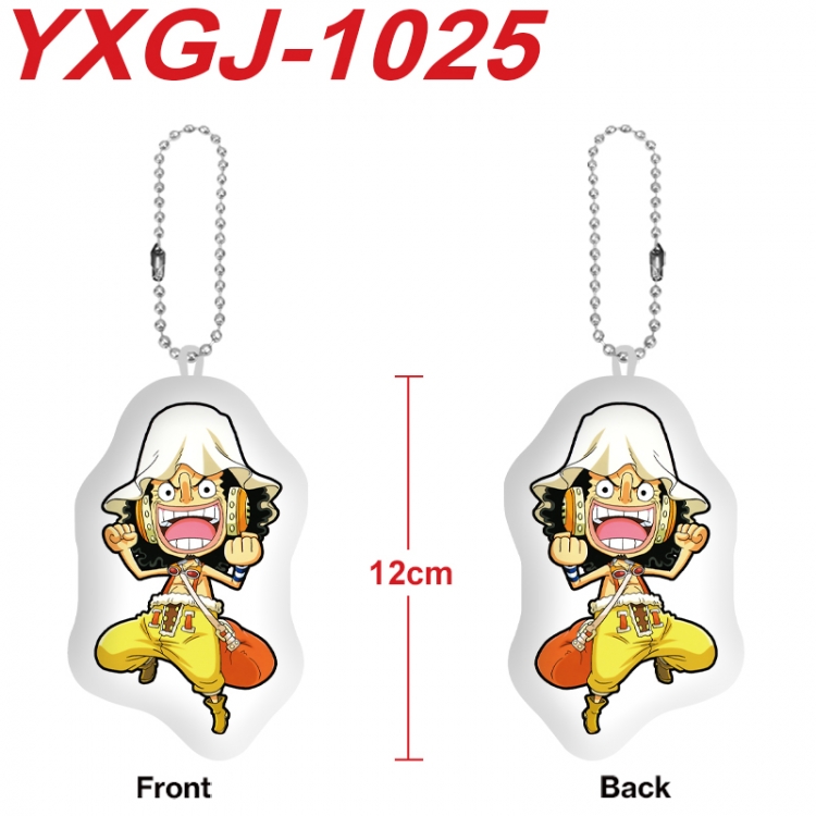 One Piece Anime Alien Plush Doll Pendant Keychain Pendant Toy 12cm price for 5 pcs YXGJ-1025