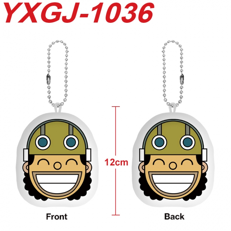 One Piece Anime Alien Plush Doll Pendant Keychain Pendant Toy 12cm price for 5 pcs YXGJ-1036