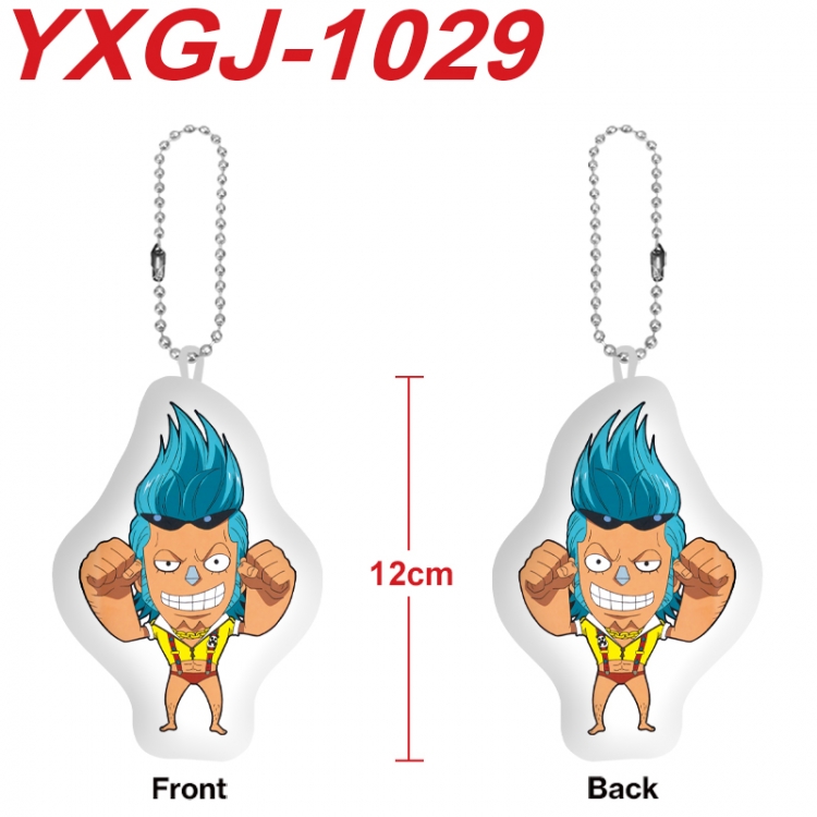 One Piece Anime Alien Plush Doll Pendant Keychain Pendant Toy 12cm price for 5 pcs YXGJ-1029