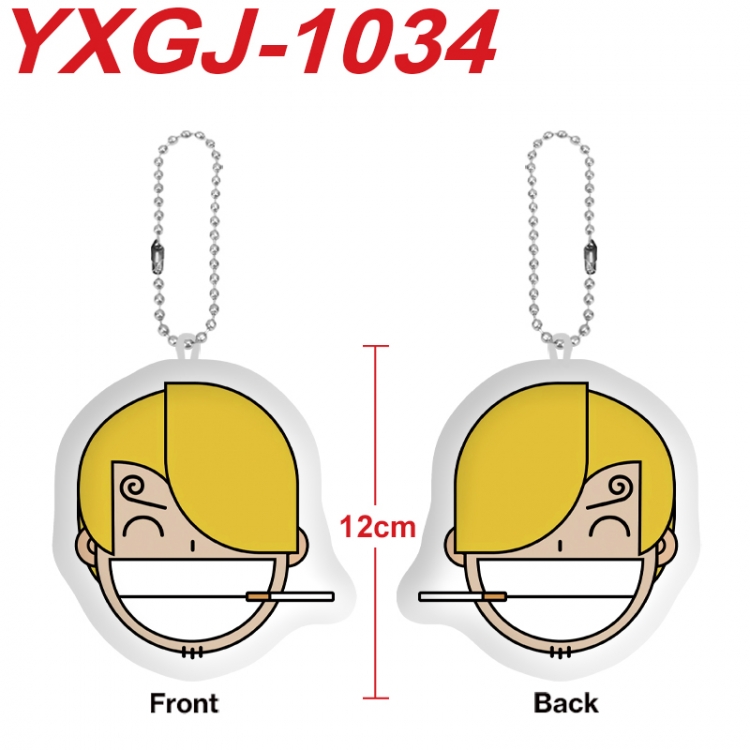 One Piece Anime Alien Plush Doll Pendant Keychain Pendant Toy 12cm price for 5 pcs YXGJ-1034