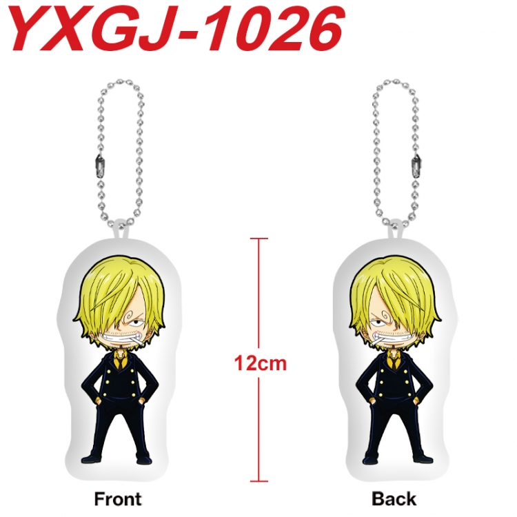 One Piece Anime Alien Plush Doll Pendant Keychain Pendant Toy 12cm price for 5 pcs YXGJ-1026