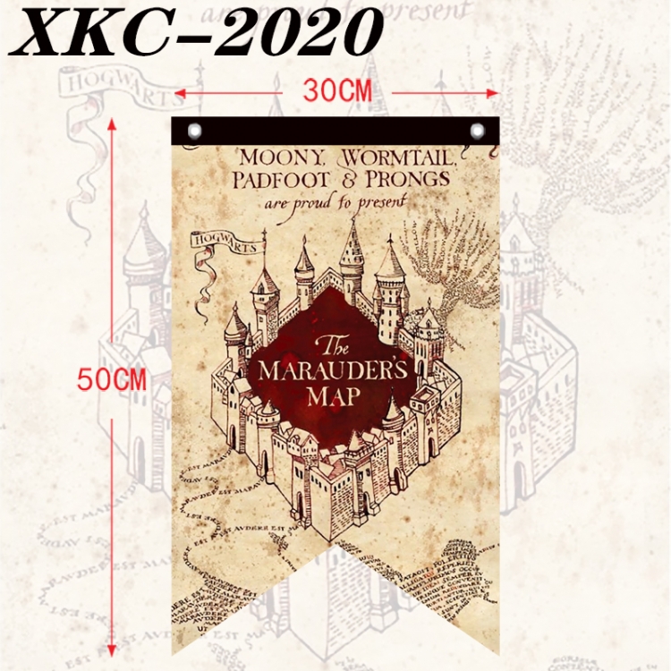 Harry Potter Anime Split Flag Prop 50x30cm XKC-2020