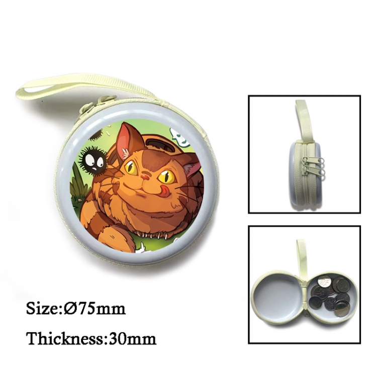 TOTORO Anime Surrounding Sheet Zipper Zero Wallet Key Bag 75mm