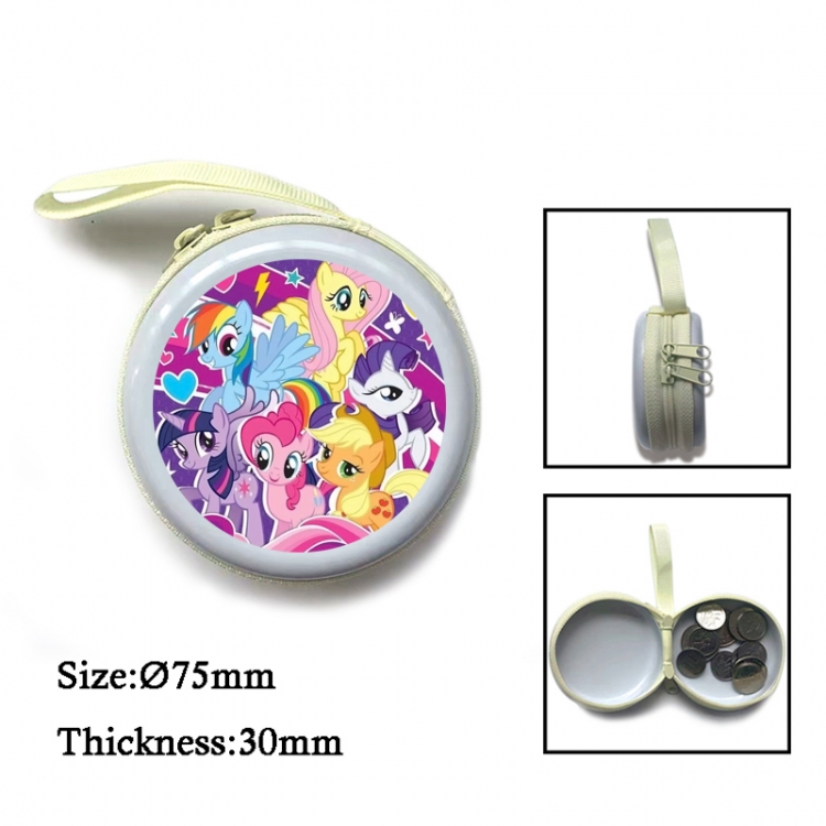 My Little Pony Anime Surrounding Sheet Zipper Zero Wallet Key Bag 75mm