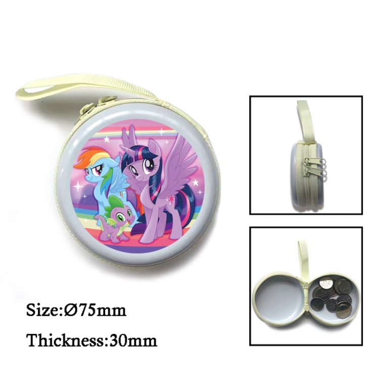 My Little Pony Anime Surrounding Sheet Zipper Zero Wallet Key Bag 75mm