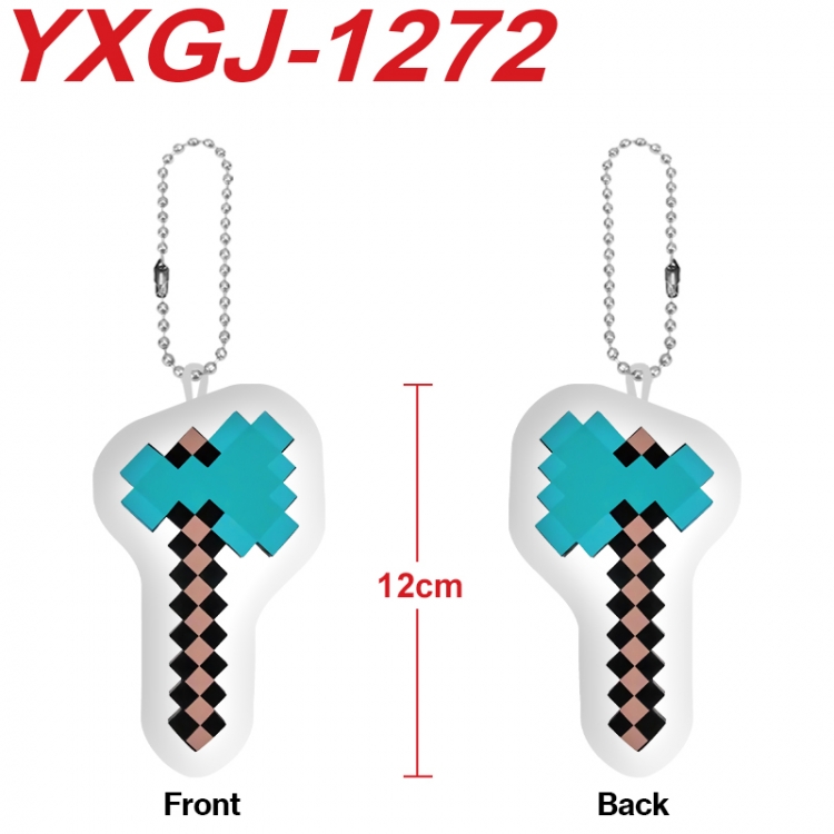 Minecraft Anime Alien Plush Doll Pendant Keychain Pendant Toy 12cm price for 5 pcs YXGJ-1272
