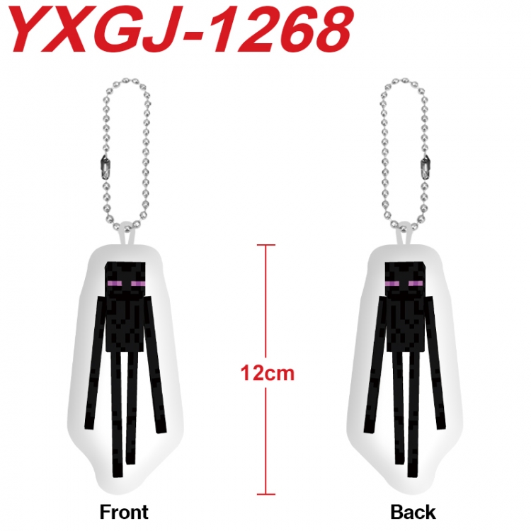 Minecraft Anime Alien Plush Doll Pendant Keychain Pendant Toy 12cm price for 5 pcs YXGJ-1268