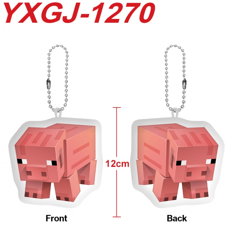 Minecraft Anime Alien Plush Doll Pendant Keychain Pendant Toy 12cm price for 5 pcs YXGJ-1270