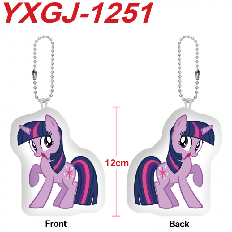 My Little Pony Anime Alien Plush Doll Pendant Keychain Pendant Toy 12cm price for 5 pcs YXGJ-1251