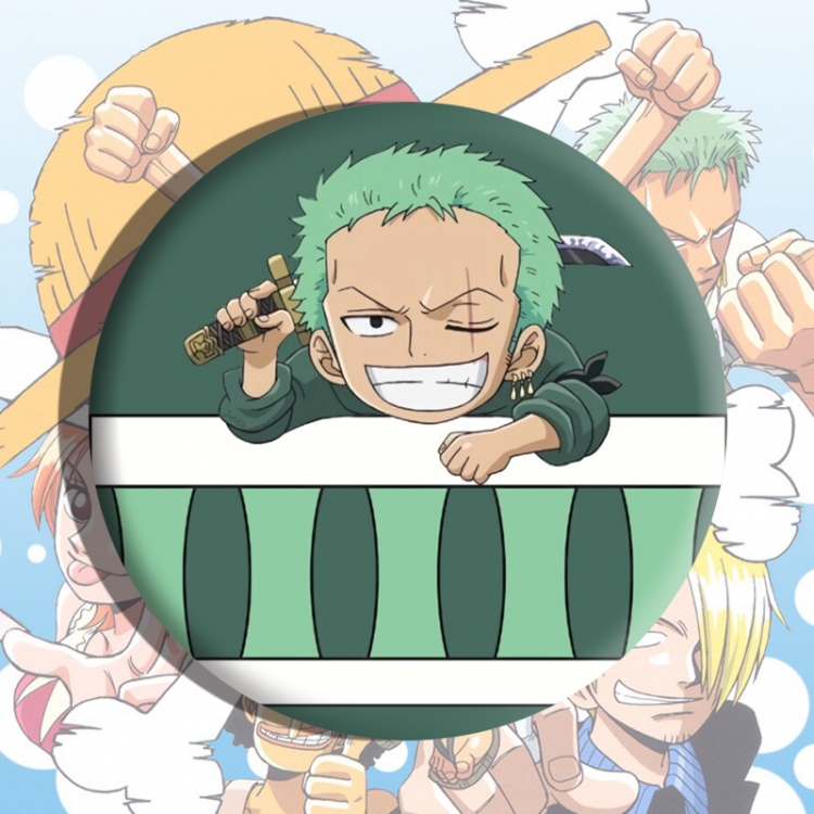 One Piece Anime tinplate brooch badge price for 5 pcs