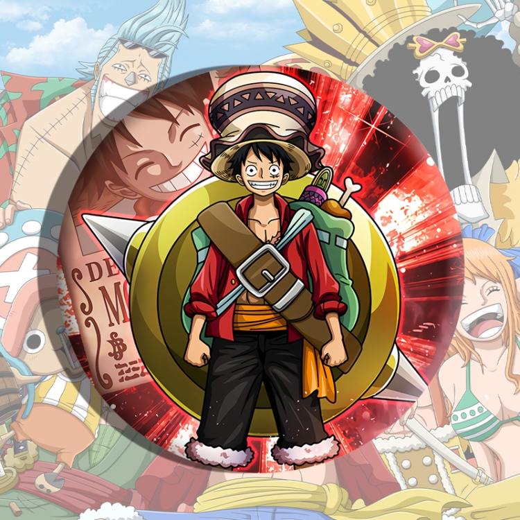 One Piece Anime tinplate brooch badge price for 5 pcs