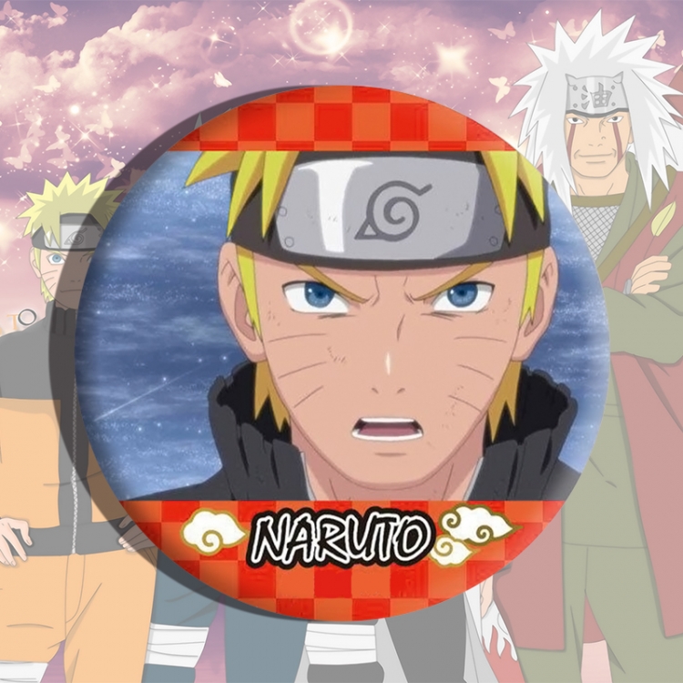 Naruto Anime tinplate brooch badge price for 5 pcs