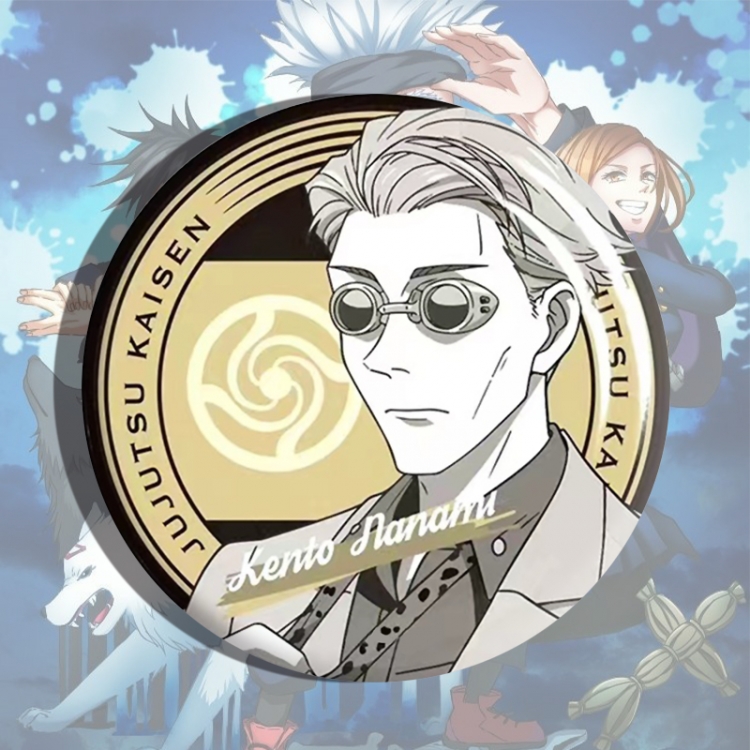 Jujutsu Kaisen Anime tinplate brooch badge price for 5 pcs