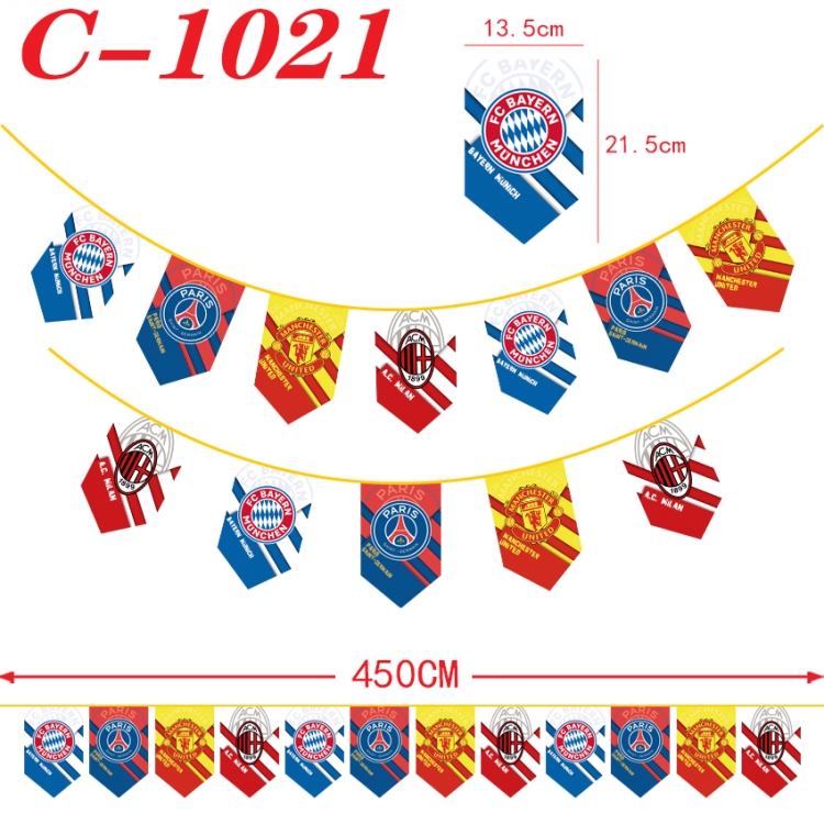 physical culture Halloween Christmas String Flag Inverted Triangle Flag 13.5x21.5cm C-1021