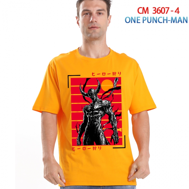 One Punch Man Printed short-sleeved cotton T-shirt from S to 4XL  3607-4