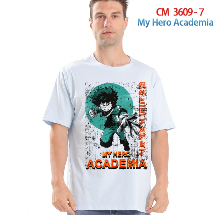 My Hero Academia Printed short-sleeved cotton T-shirt from S to 4XL  3609-7