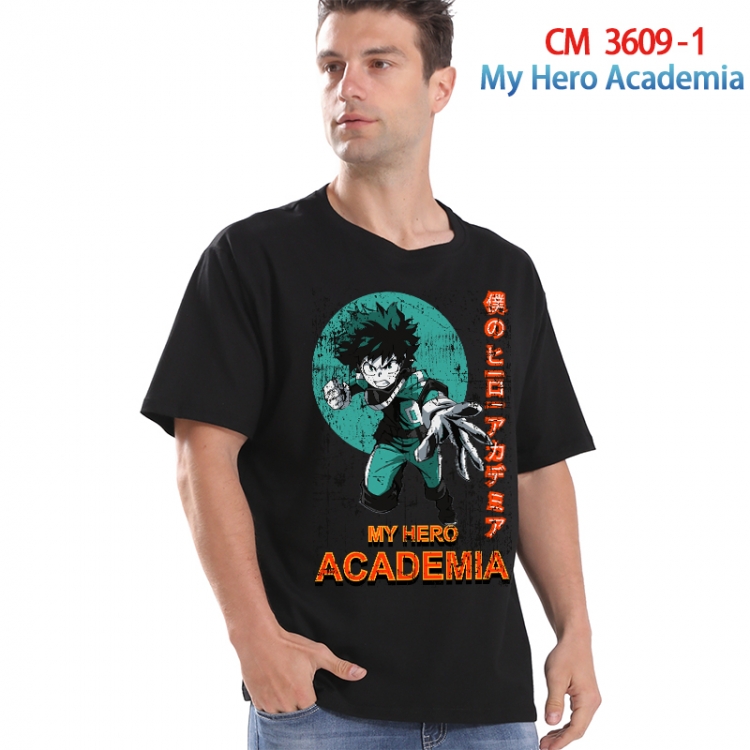 My Hero Academia Printed short-sleeved cotton T-shirt from S to 4XL 3609-1