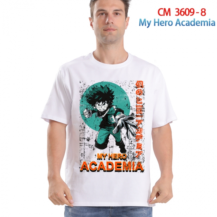 My Hero Academia Printed short-sleeved cotton T-shirt from S to 4XL  3609-8