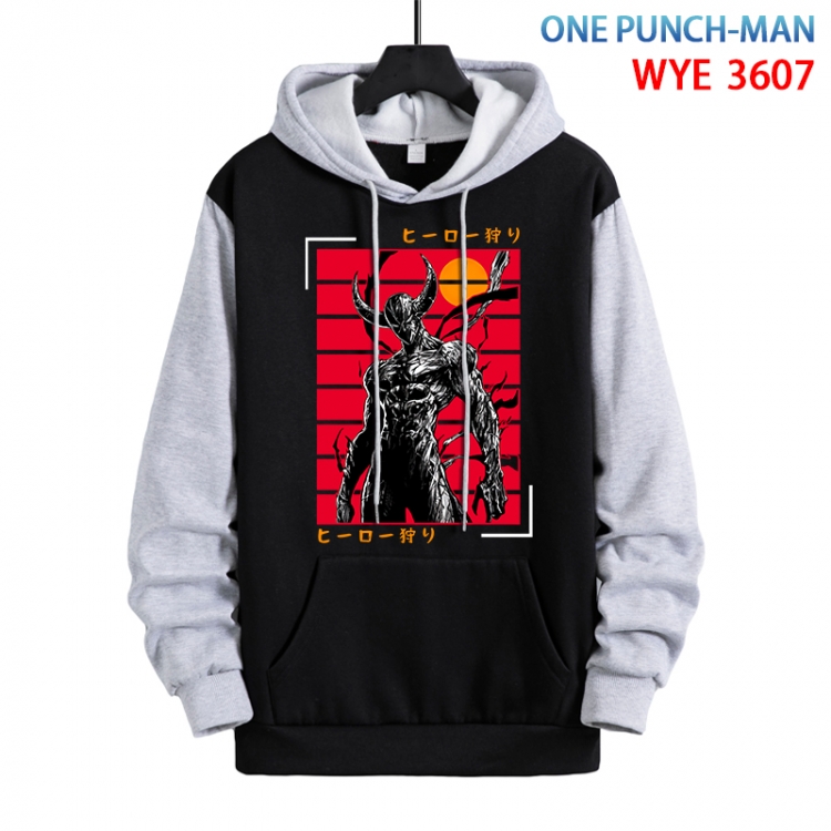 One Punch Man Anime peripheral pure cotton patch pocket sweater from XS to 4XL  WYE-3607