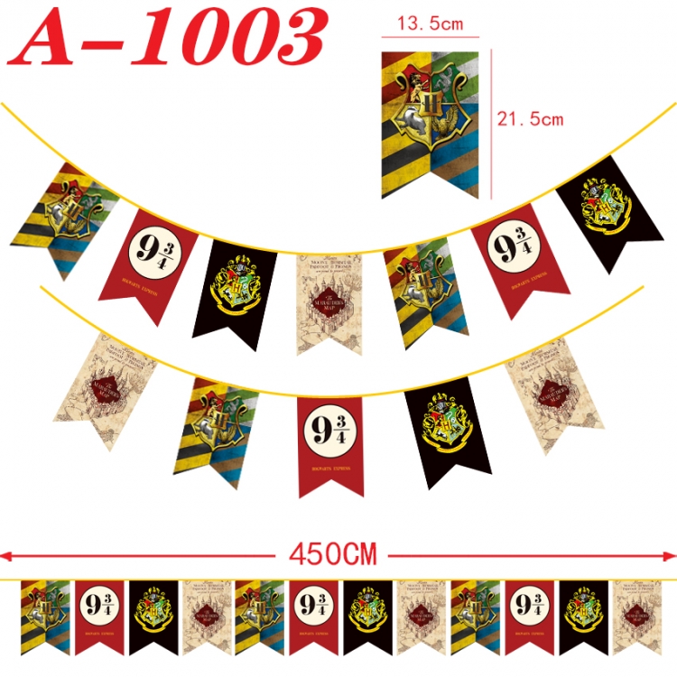 Harry Potter Anime Halloween Christmas Flag String 450cm  A-1003
