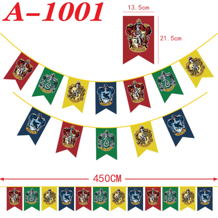 Harry Potter Anime Halloween Christmas Flag String 450cm A-1001