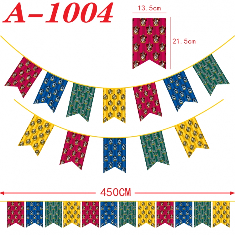 Harry Potter Anime Halloween Christmas Flag String 450cm  A-1004