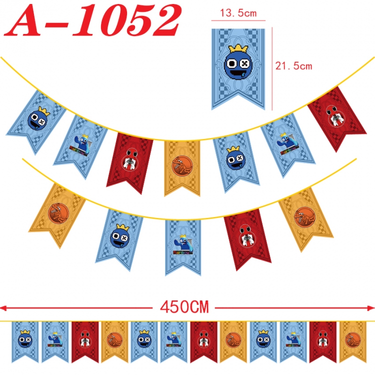 Rainbow Friend Anime Halloween Christmas Flag String 450cm  A-1052