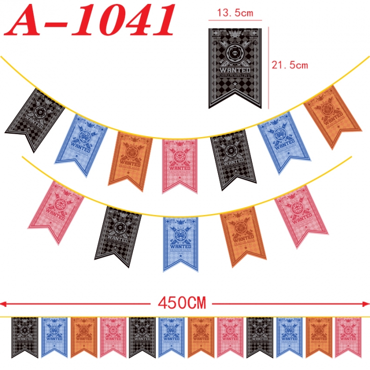 One Piece Anime Halloween Christmas Flag String 450cm  A-1041