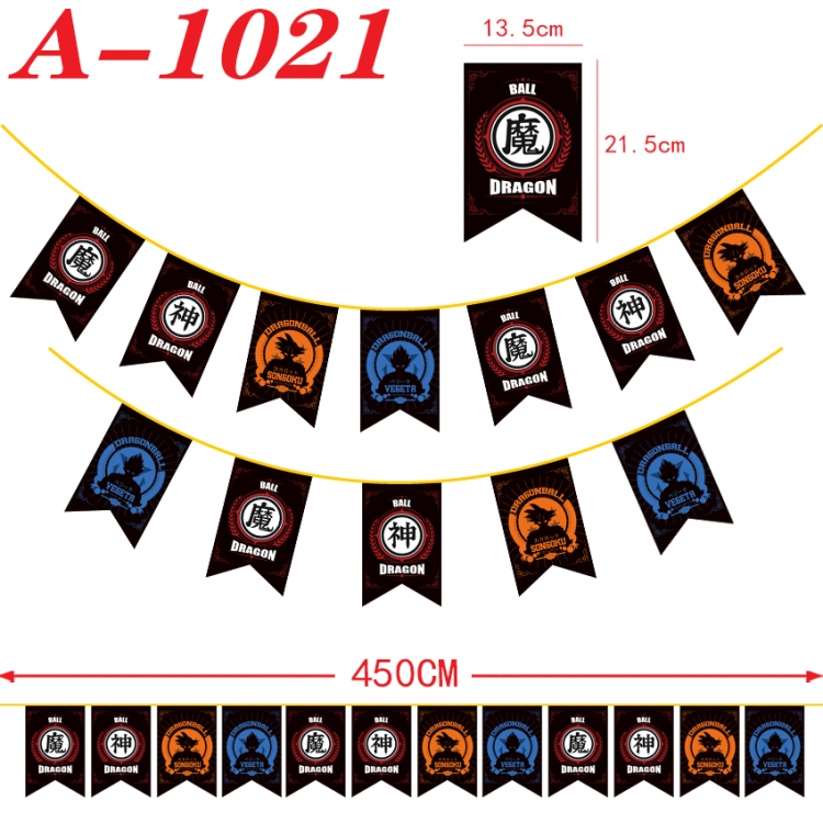 DRAGON BALL Anime Halloween Christmas Flag String 450cm  A-1021