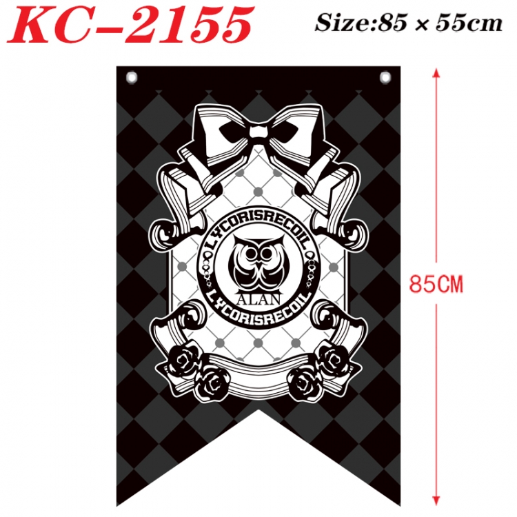Lycoris Recoil Anime Split Flag bnner Prop 85x55cm KC-2155