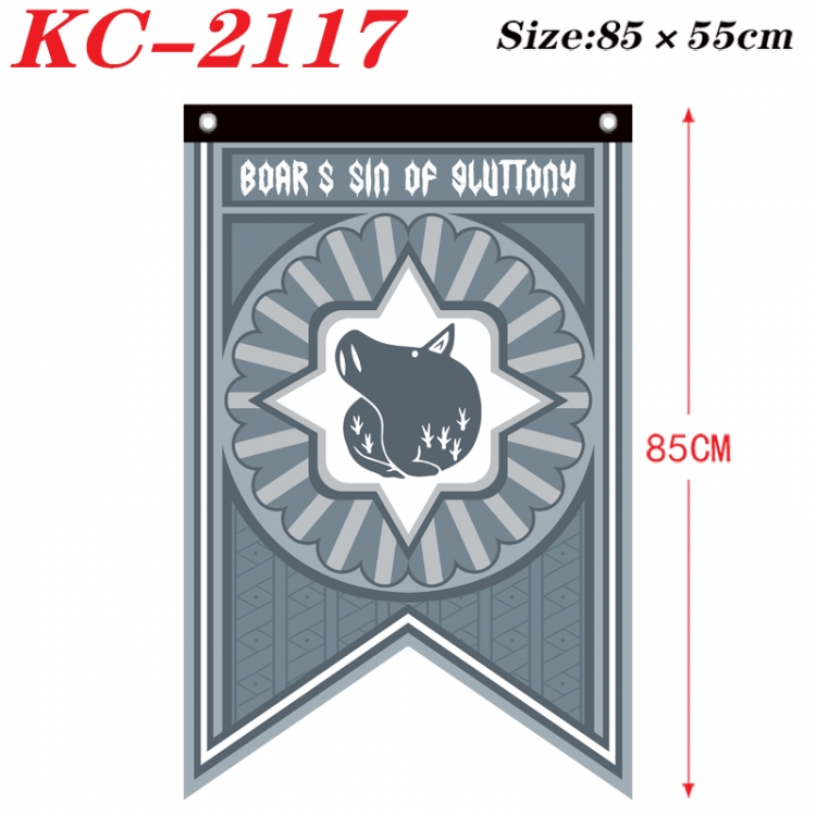 The Seven Deadly Sins Anime Split Flag bnner Prop 85x55cm KC-2117