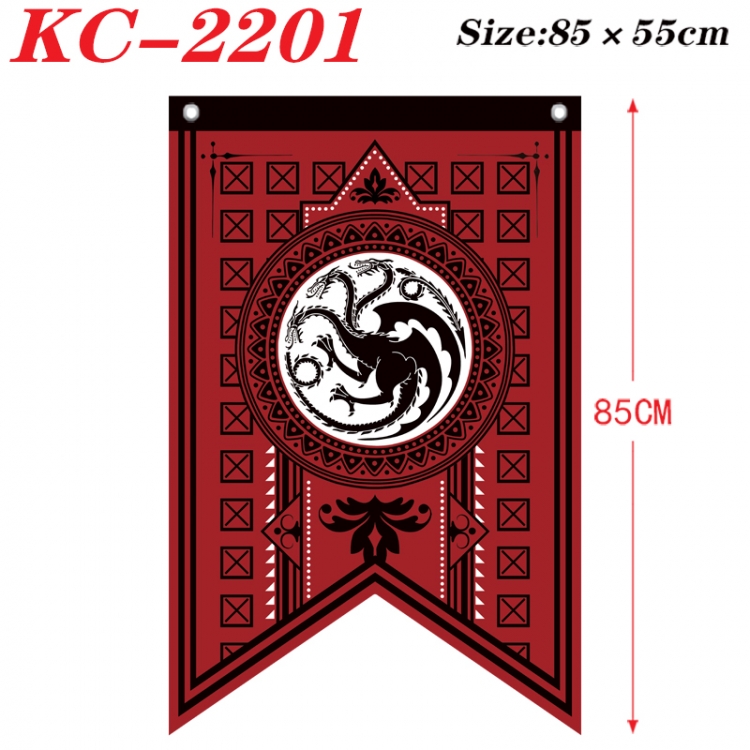 Game of Thrones Anime Split Flag bnner Prop 85x55cm KC-2201