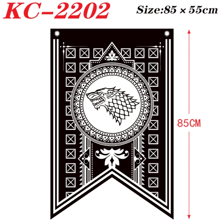 Game of Thrones Anime Split Flag bnner Prop 85x55cm KC-2202