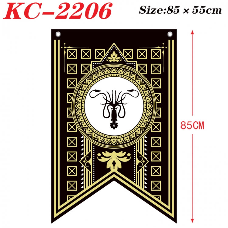 Game of Thrones Anime Split Flag bnner Prop 85x55cm KC-2206