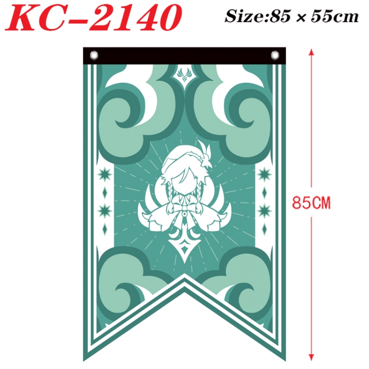 Genshin Impact Anime Split Flag bnner Prop 85x55cm  KC-2140