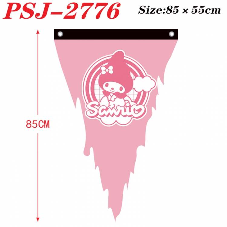 Sanrio Anime Surrounding Triangle bnner Prop Flag 85x55cm  PSJ-2776