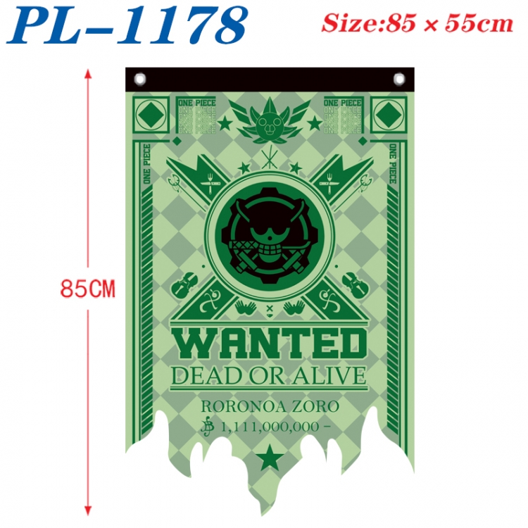 One Piece Anime surrounding tattered bnner vintage flag 85x55cm PL-1178