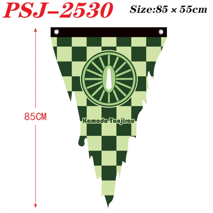 Demon Slayer Kimets Anime Surrounding Triangle bnner Prop Flag 85x55cm PSJ-2530