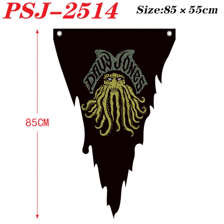 Pirates of the Caribbean Anime Surrounding Triangle bnner Prop Flag 85x55cm PSJ-2514
