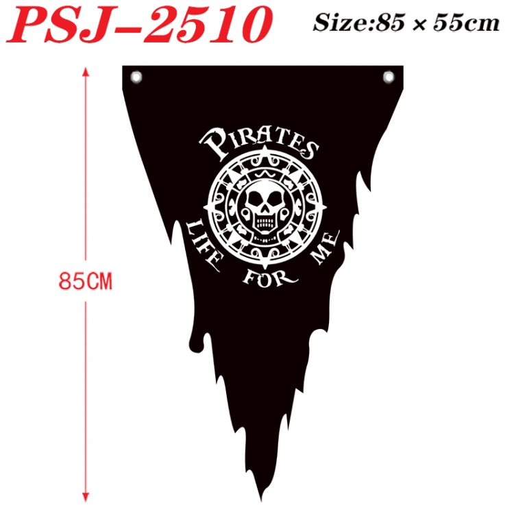Pirates of the Caribbean Anime Surrounding Triangle bnner Prop Flag 85x55cm PSJ-2510