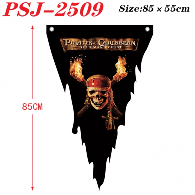 Pirates of the Caribbean Anime Surrounding Triangle bnner Prop Flag 85x55cm PSJ-2509