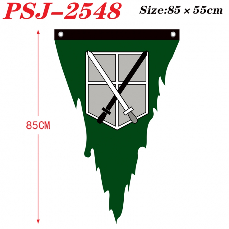 Shingeki no Kyojin Anime Surrounding Triangle bnner Prop Flag 85x55cm PSJ-2548