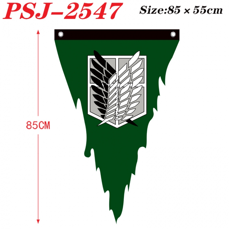 Shingeki no Kyojin Anime Surrounding Triangle bnner Prop Flag 85x55cm PSJ-2547