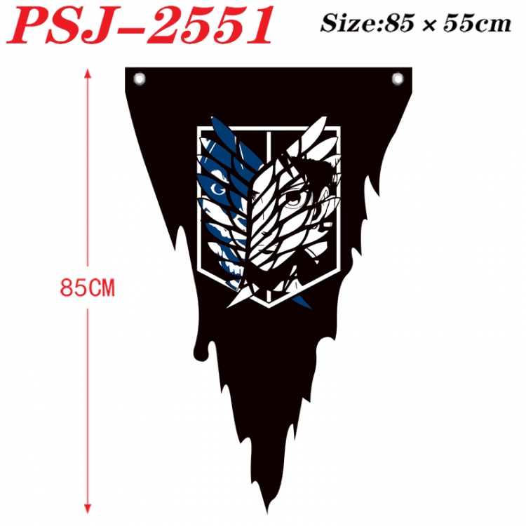 Shingeki no Kyojin Anime Surrounding Triangle bnner Prop Flag 85x55cm PSJ-2551