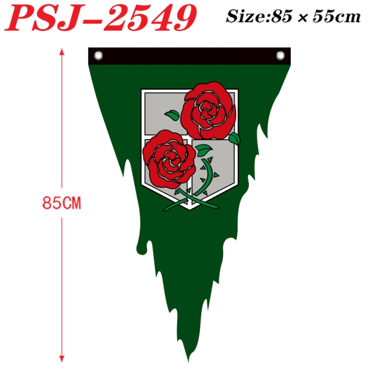 Shingeki no Kyojin Anime Surrounding Triangle bnner Prop Flag 85x55cm  PSJ-2549