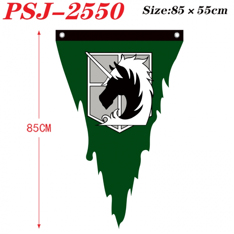 Shingeki no Kyojin Anime Surrounding Triangle bnner Prop Flag 85x55cm  PSJ-2550