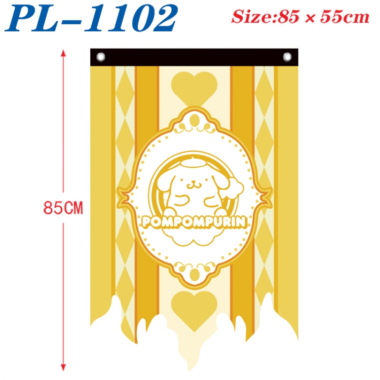 Sanrio Anime surrounding tattered bnner vintage flag 85x55cm PL-1102