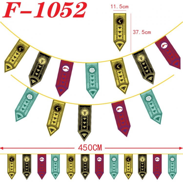 Game of Thrones  Anime Surrounding Christmas Halloween Inverted Triangle Flags 450cm  F-1052