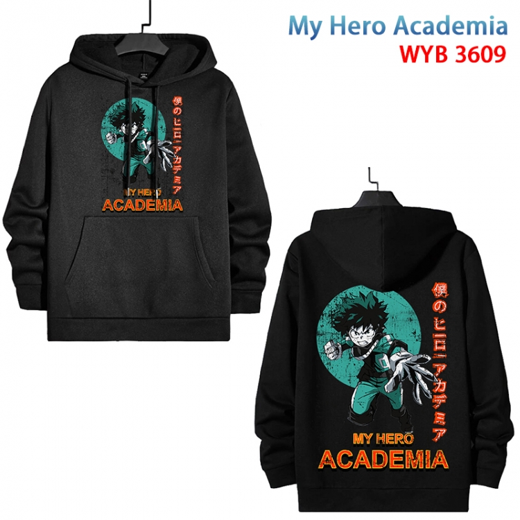My Hero Academia Anime peripheral pure cotton patch pocket sweater from XS to 4XL  WYB-3609-3